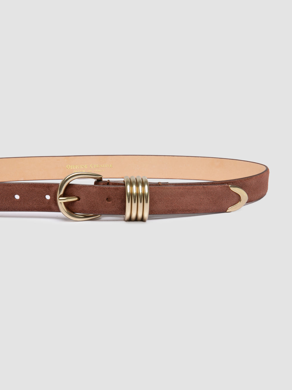 OC STRIP 098 - Brown Suede Belt Officine Creative - 4