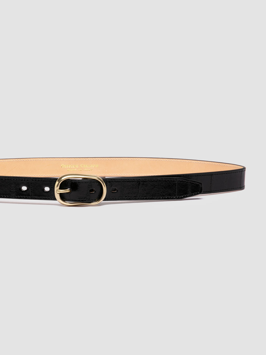 OC STRIP 099 - Schwarzer Ledergürtel - image 4,side view