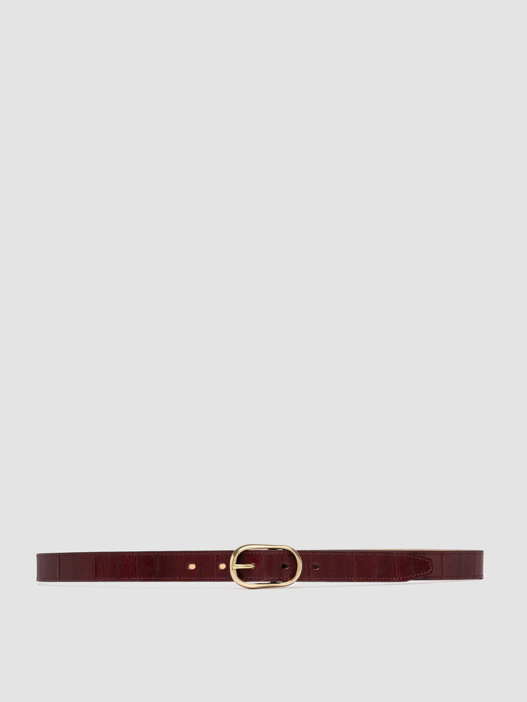 OC STRIP 099 - Burgunderroter Ledergürtel - image 1,side view