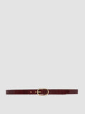 OC STRIP 099 - Burgunderroter Ledergürtel - thumb image 1,side view