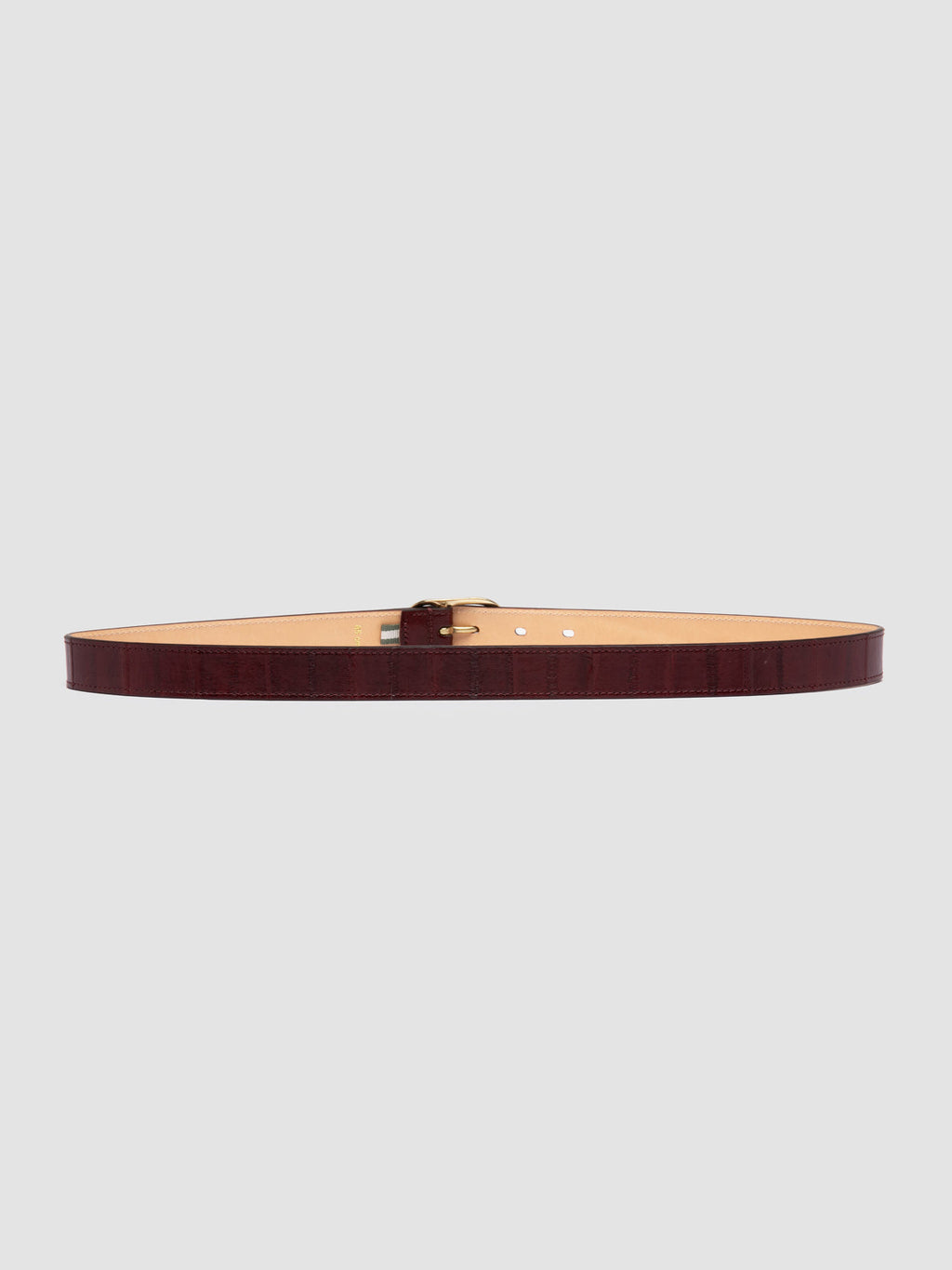 OC STRIP 099 - Burgunderroter Ledergürtel - image 3,side view