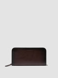 BERGE’ 01 - braune Lederbrieftasche mit umlaufendem Reißverschluss - thumb image 1,side view