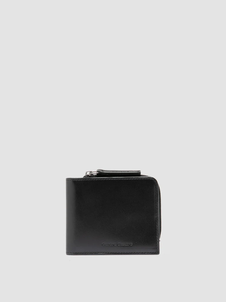 BERGE' 004 - Black Leather Wallet