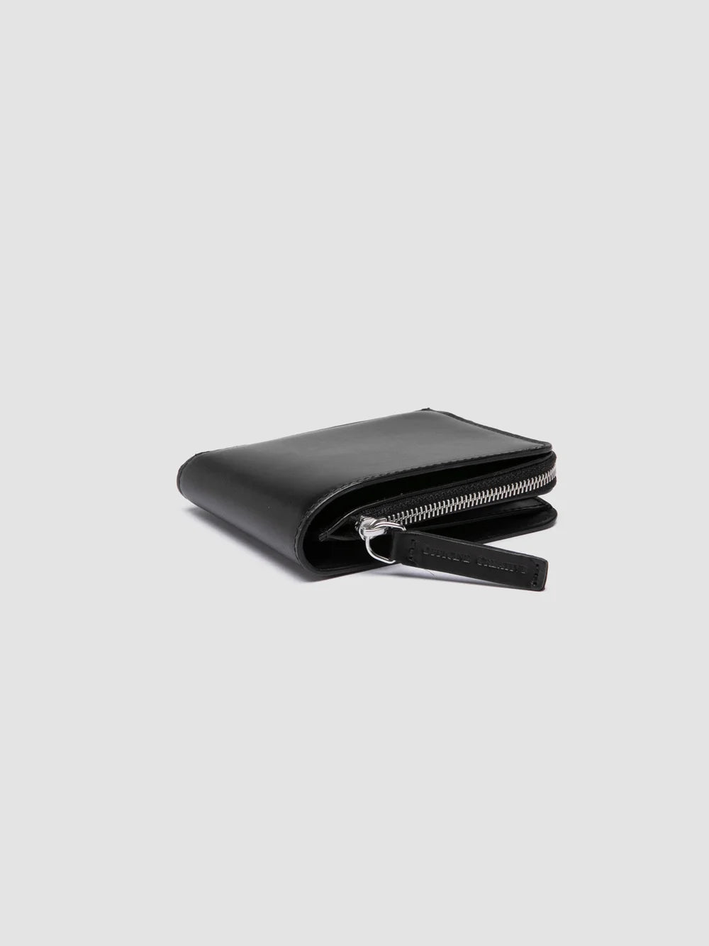 BERGE' 004 - Black Leather Wallet - image 3,side view