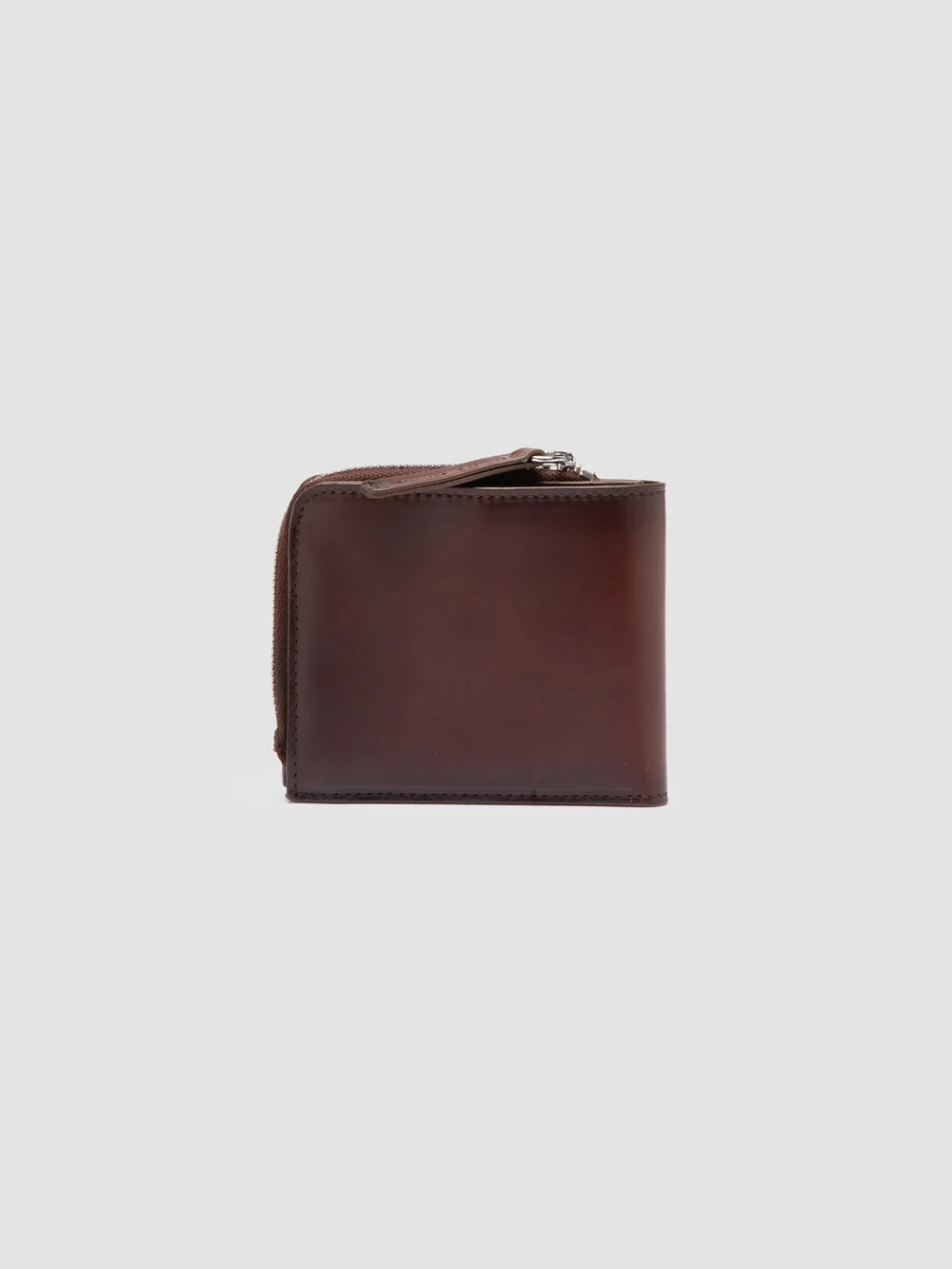 BERGE' 004 - Brown Leather Wallet - image 2,side view