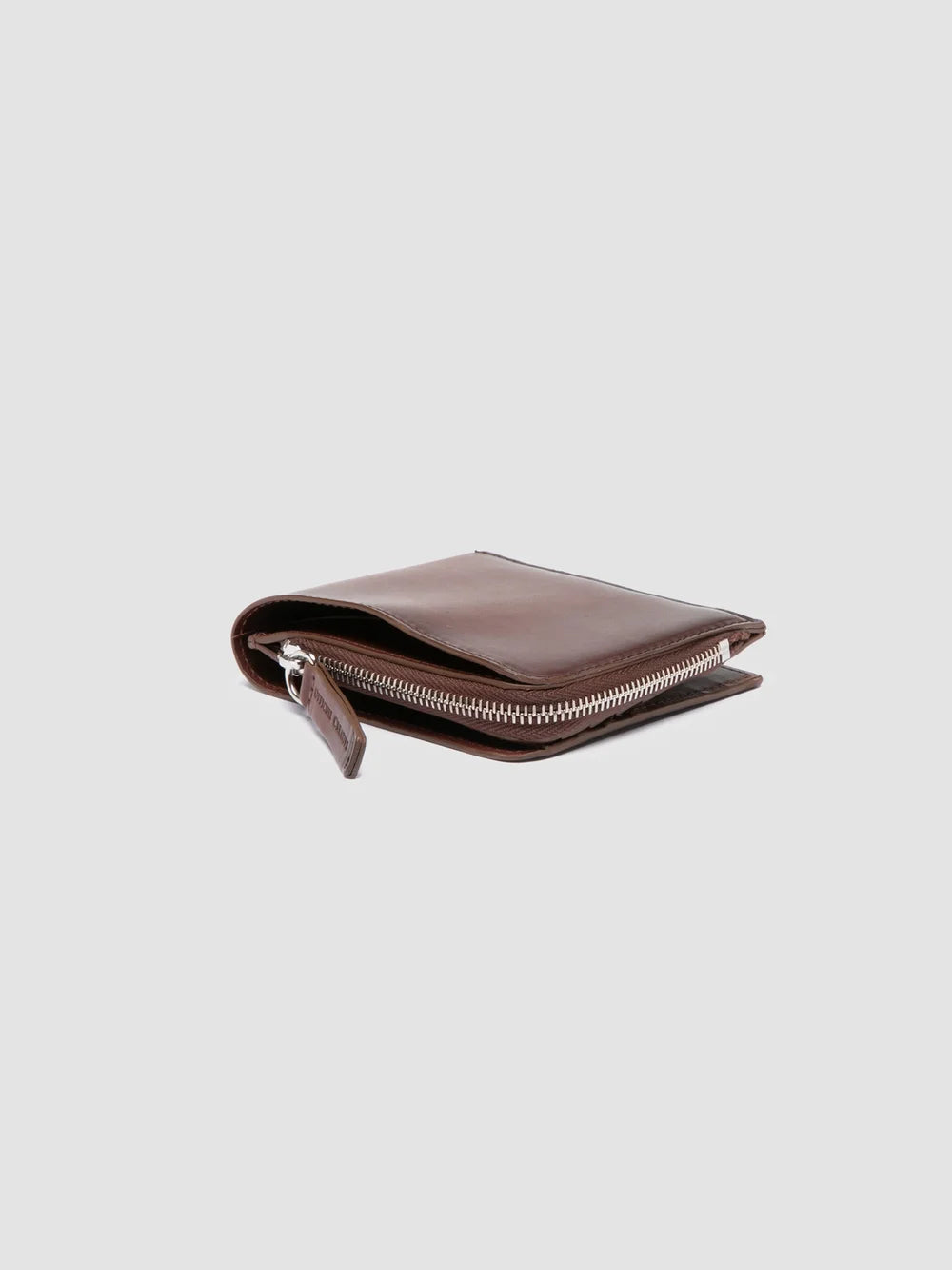 BERGE' 004 - Brown Leather Wallet - image 3,side view