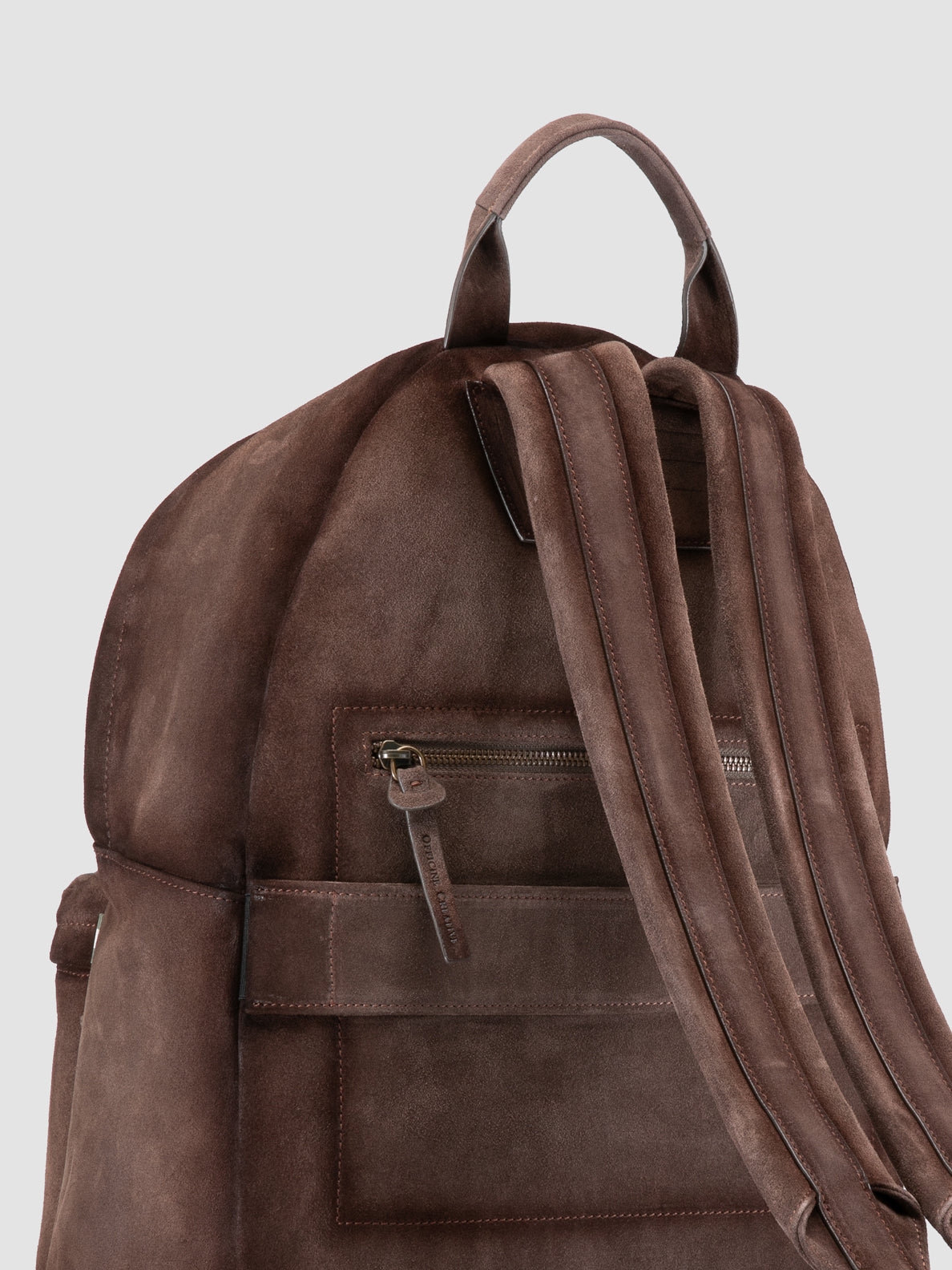 brown leather suede backpack Brown Suede Backpack: OC PACK 001 – Officine Creative