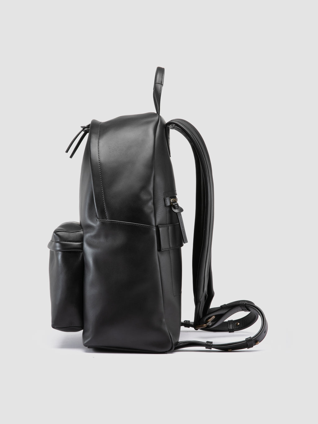 OC PACK 001 - Black Leather Backpack Officine Creative - 5