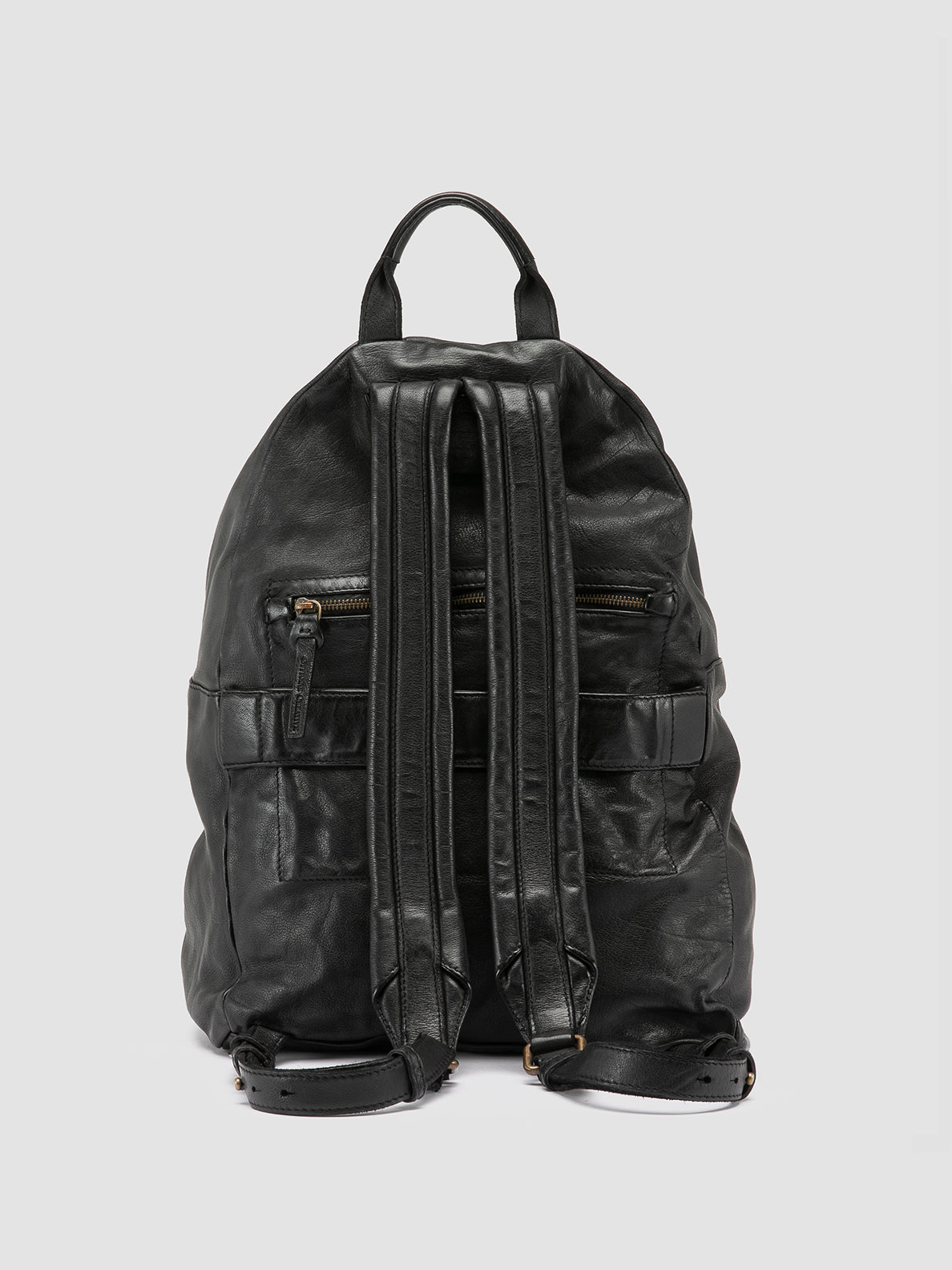 black leather backpack odm OC PACK 004
