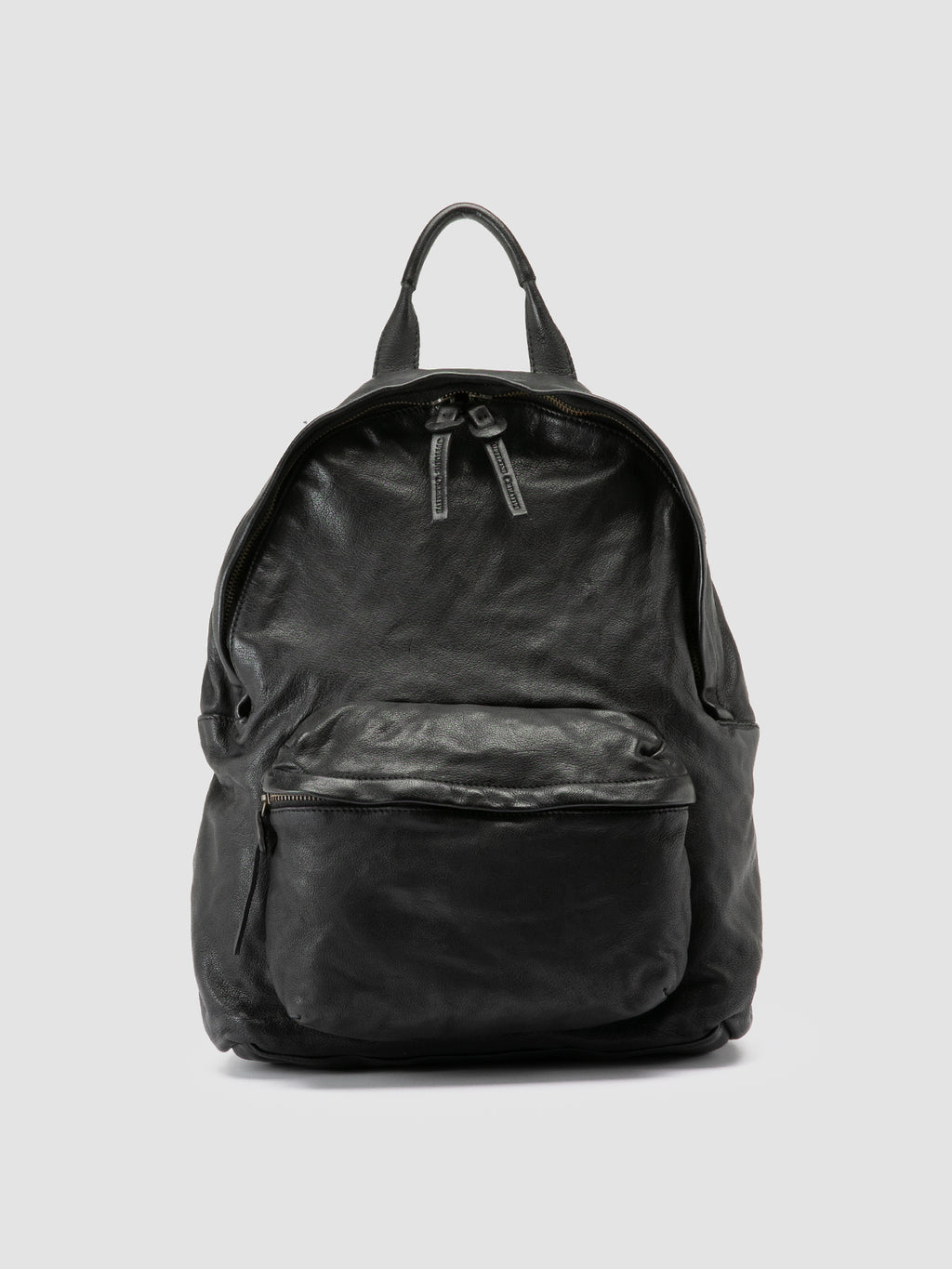 OC PACK 005 - Black Leather Backpack - image 1