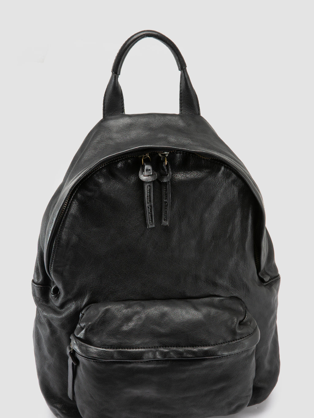 OC PACK 005 - Black Leather Backpack - image 2