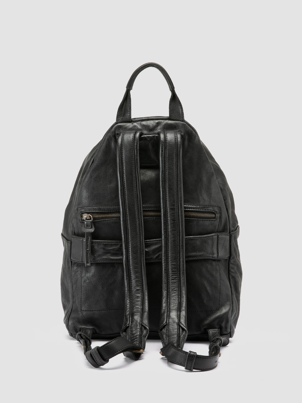 OC PACK 005 - Black Leather Backpack - image 4
