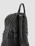 OC PACK 005 - Black Leather Backpack - thumb image 6,side view