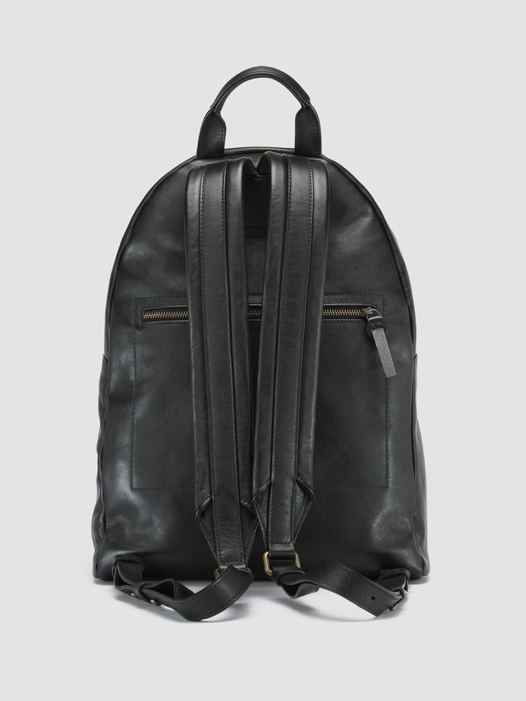 OC PACK - Black Leather Backpack Men Officine Creative - 4