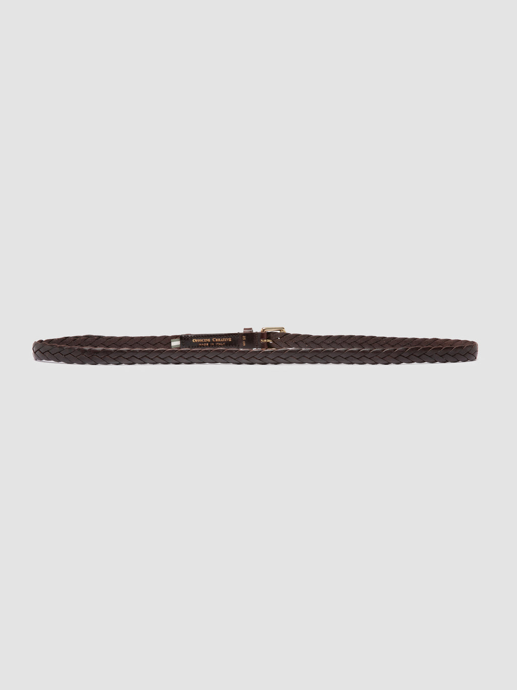 OC STRIP 064 - Brown Woven Leather Belt Officine Creative - 3