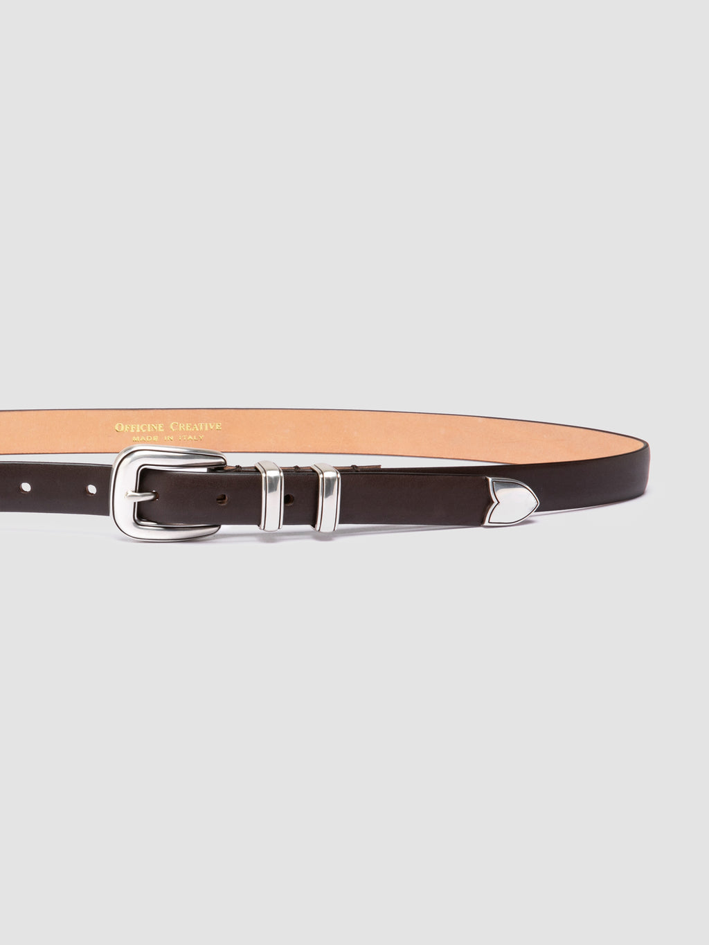 OC STRIP 091 - Brown Leather Belt Officine Creative - 4