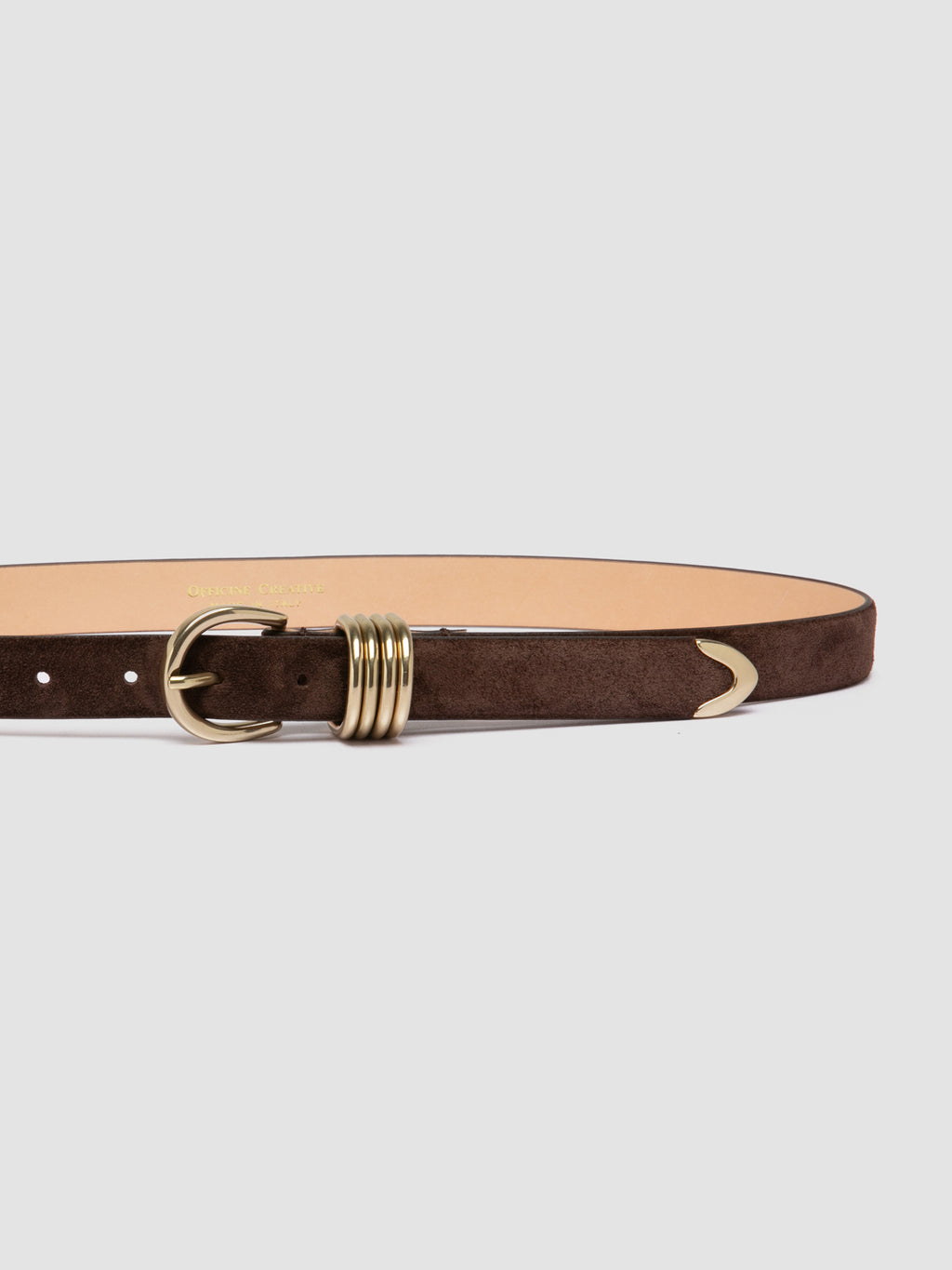 OC STRIP 098 - Brown Suede Belt Officine Creative - 4