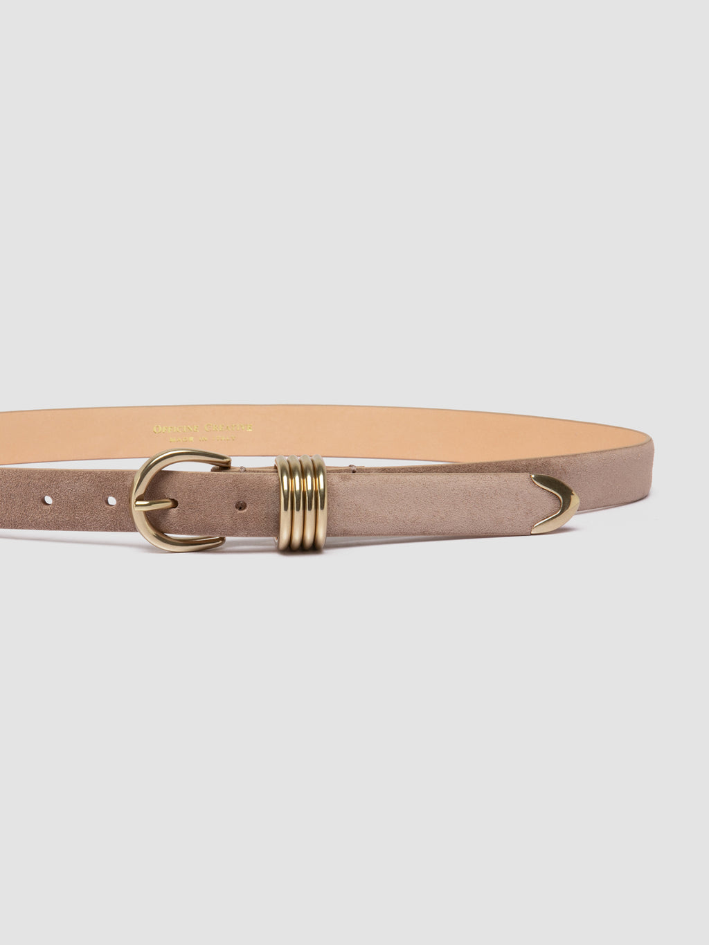 OC STRIP 098 - Taupe Suede Belt Officine Creative - 4