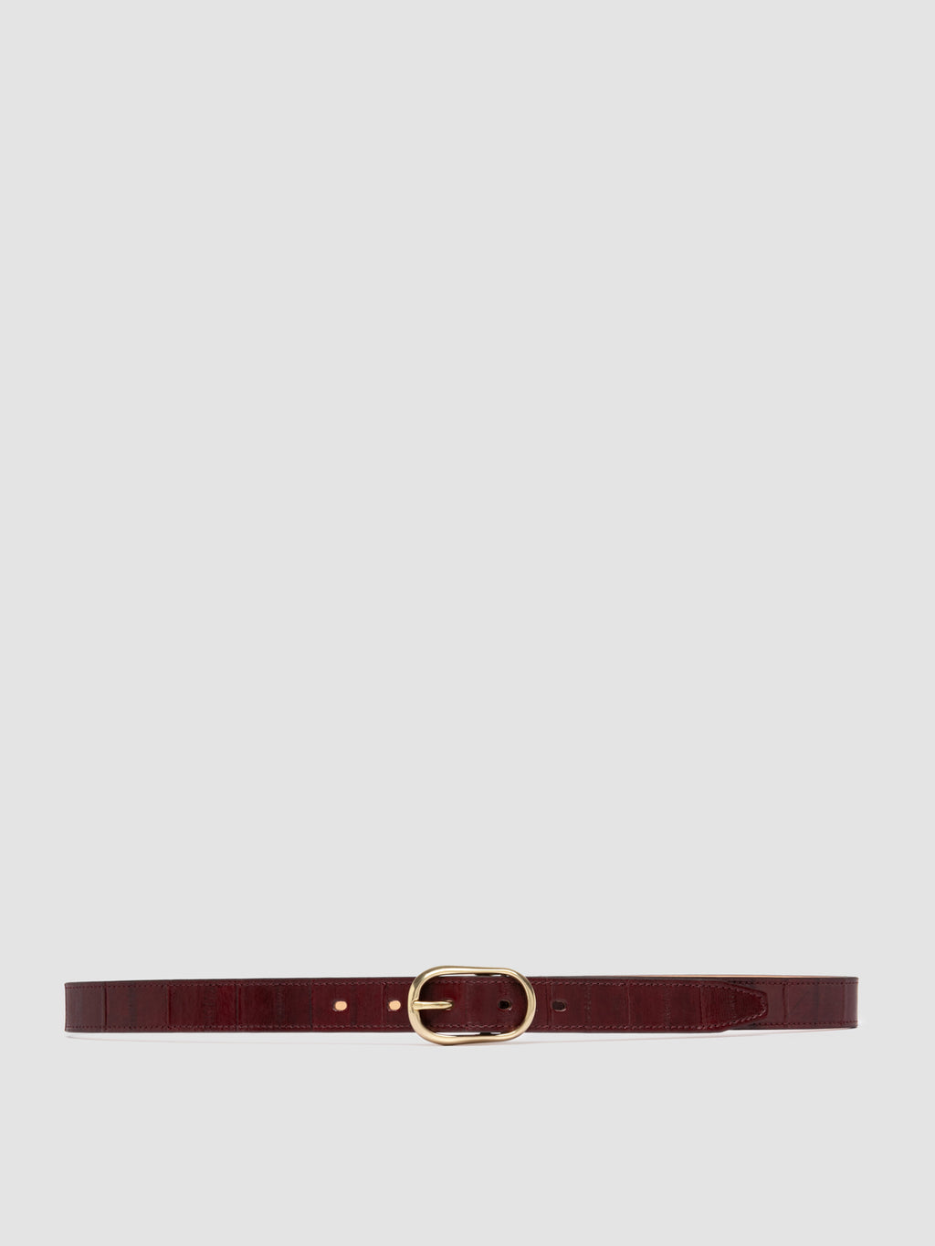 OC STRIP 099 - Burgundy Leather Belt Officine Creative - 1