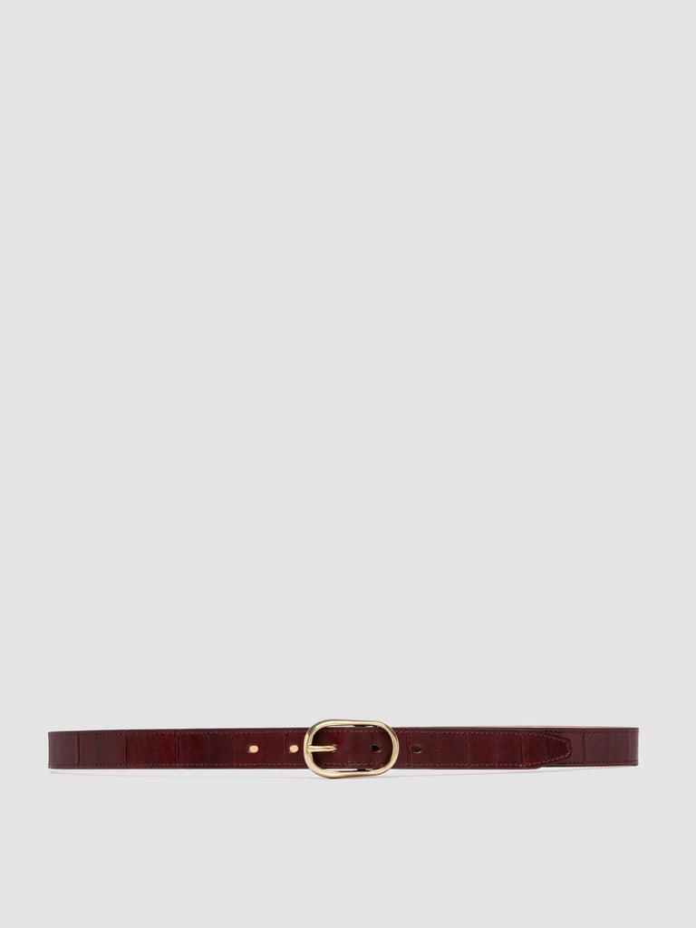 OC STRIP 099 - Burgundy Leather Belt