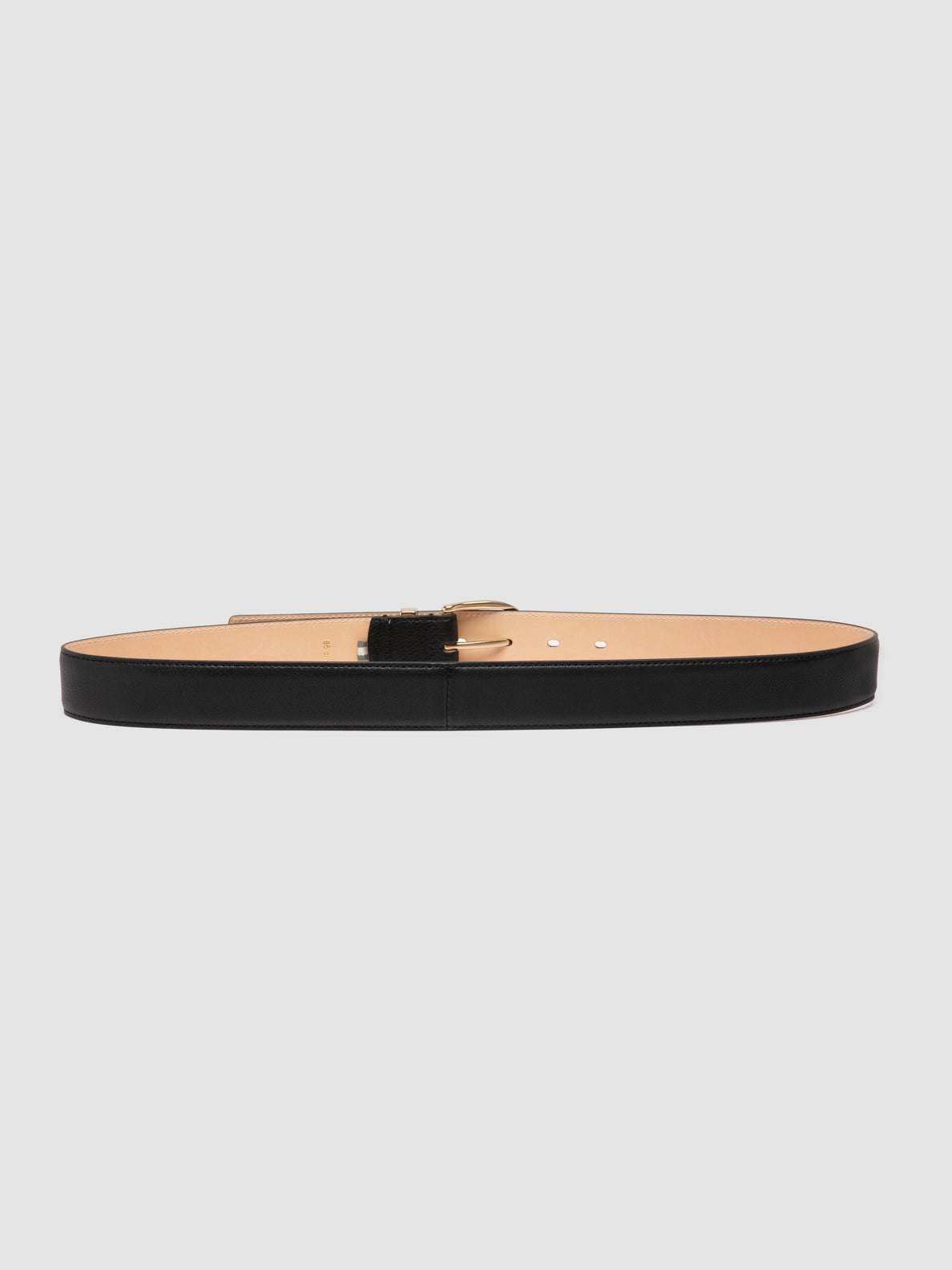 Women's Black Leather Belt: OC STRIP 100 – Officine Creative