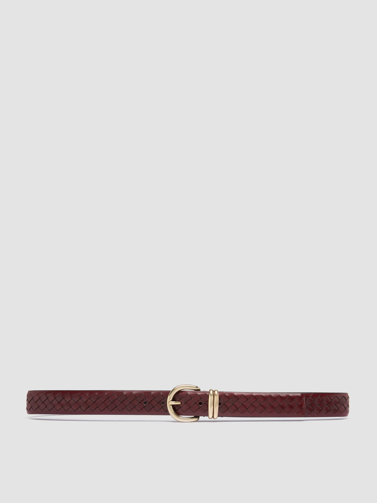 OC STRIP 46 - Burgundy Leather Belt