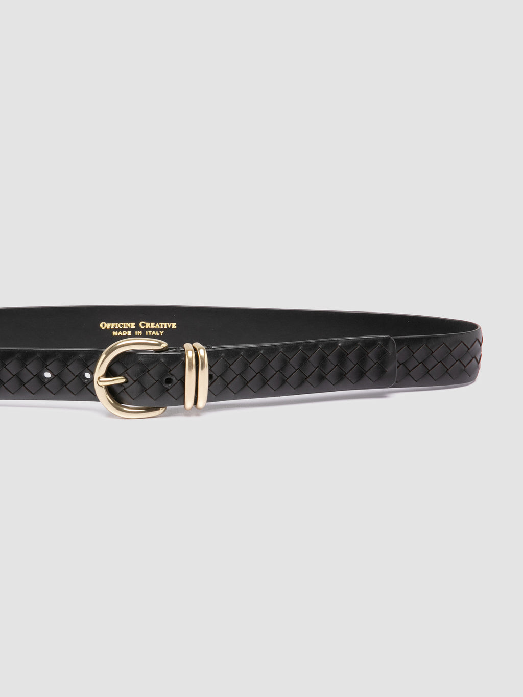 OC STRIP 46 - Black Leather Belt Officine Creative - 4