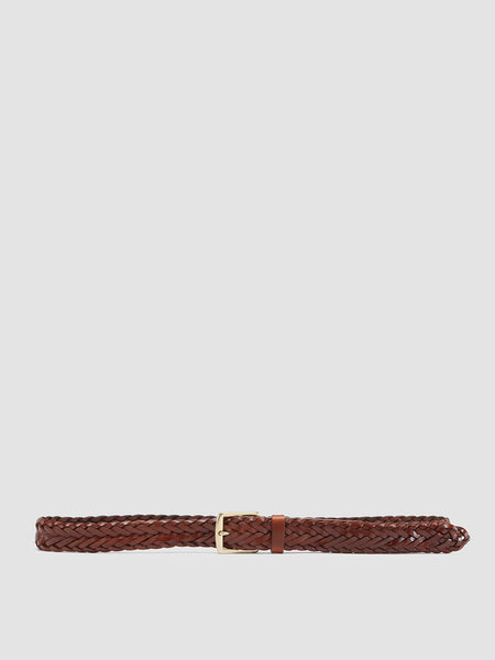 Men's Tan Leather Belt: OC STRIP 054 – Officine Creative