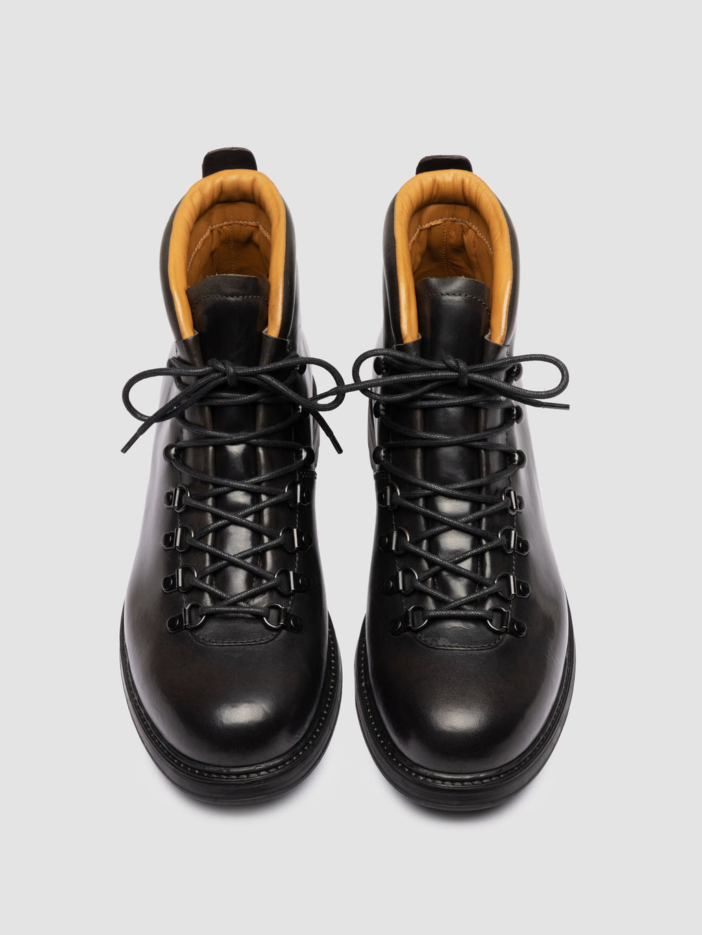 3164 07 - Graue Schnürstiefel aus Leder - image 2,side view