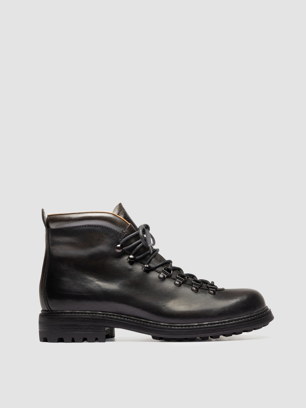 3164 07 - Graue Schnürstiefel aus Leder - image 1,side view