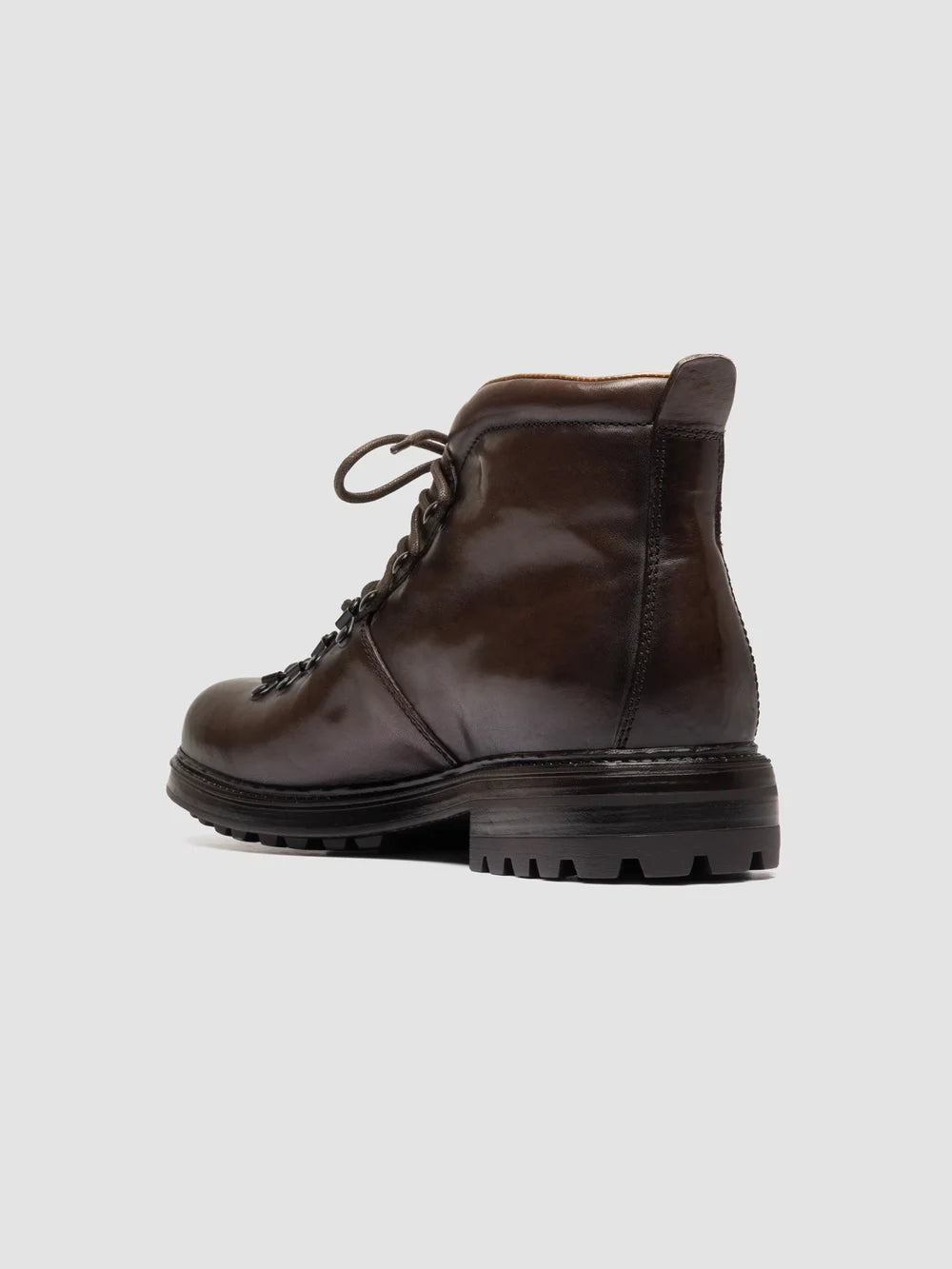 3164 07 - Braune Schnürstiefel aus Leder - image 4,side view
