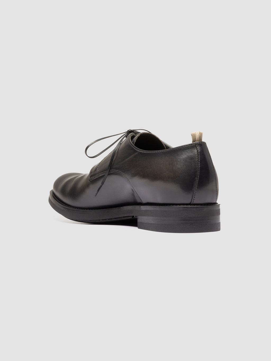 ACADEMIA 001 - Grey Leather Derby Shoes - image 4,side view