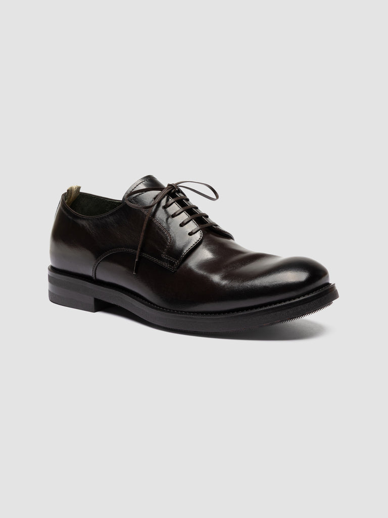 ACADEMIA 001 - Brown Leather Derby Shoes