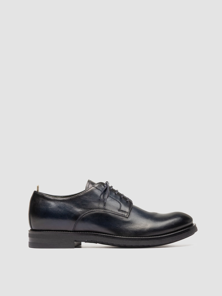 ACADEMIA 001 - Blue Leather Derby Shoes