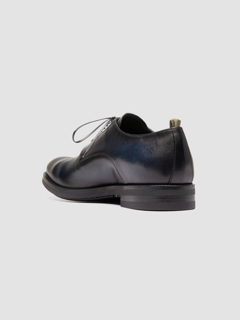 ACADEMIA 001 - Blue Leather Derby Shoes