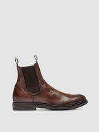 ACADEMIA 002 - Braune Chelsea-Stiefel aus Leder