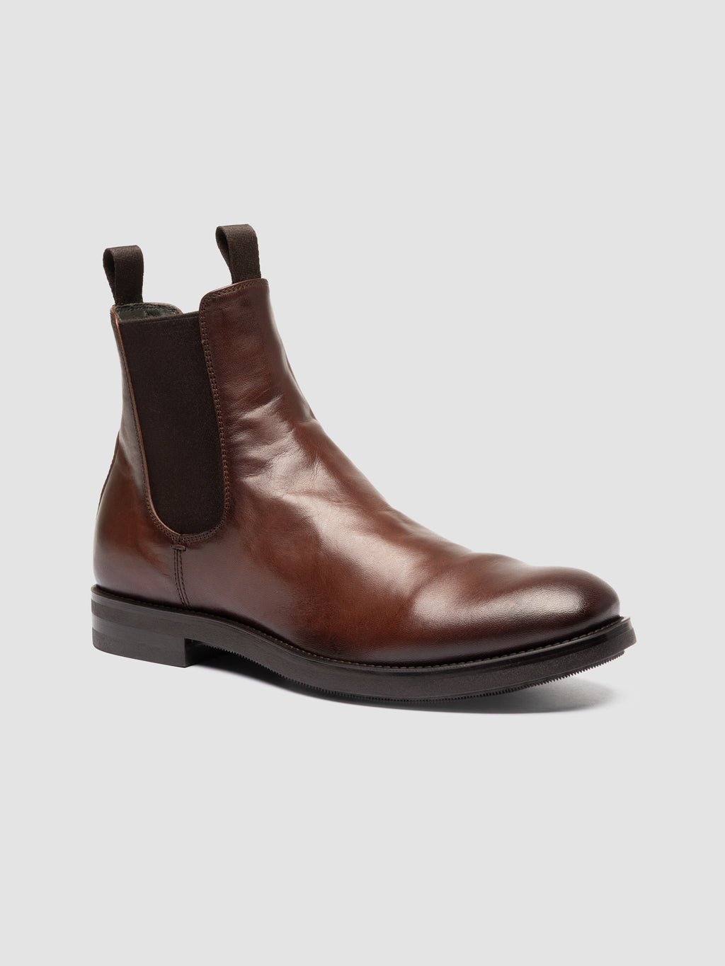 ACADEMIA 002 - Brown Leather Chelsea Boots - image 3,side view