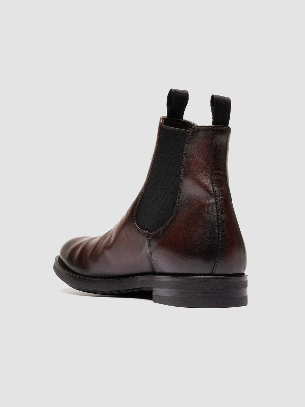 ACADEMIA 002 - Burgundy Leather Chelsea Boots - image 4,side view