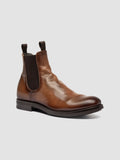 ACADEMIA 002 - Taupe Leather Chelsea Boots - thumb image 3,side view
