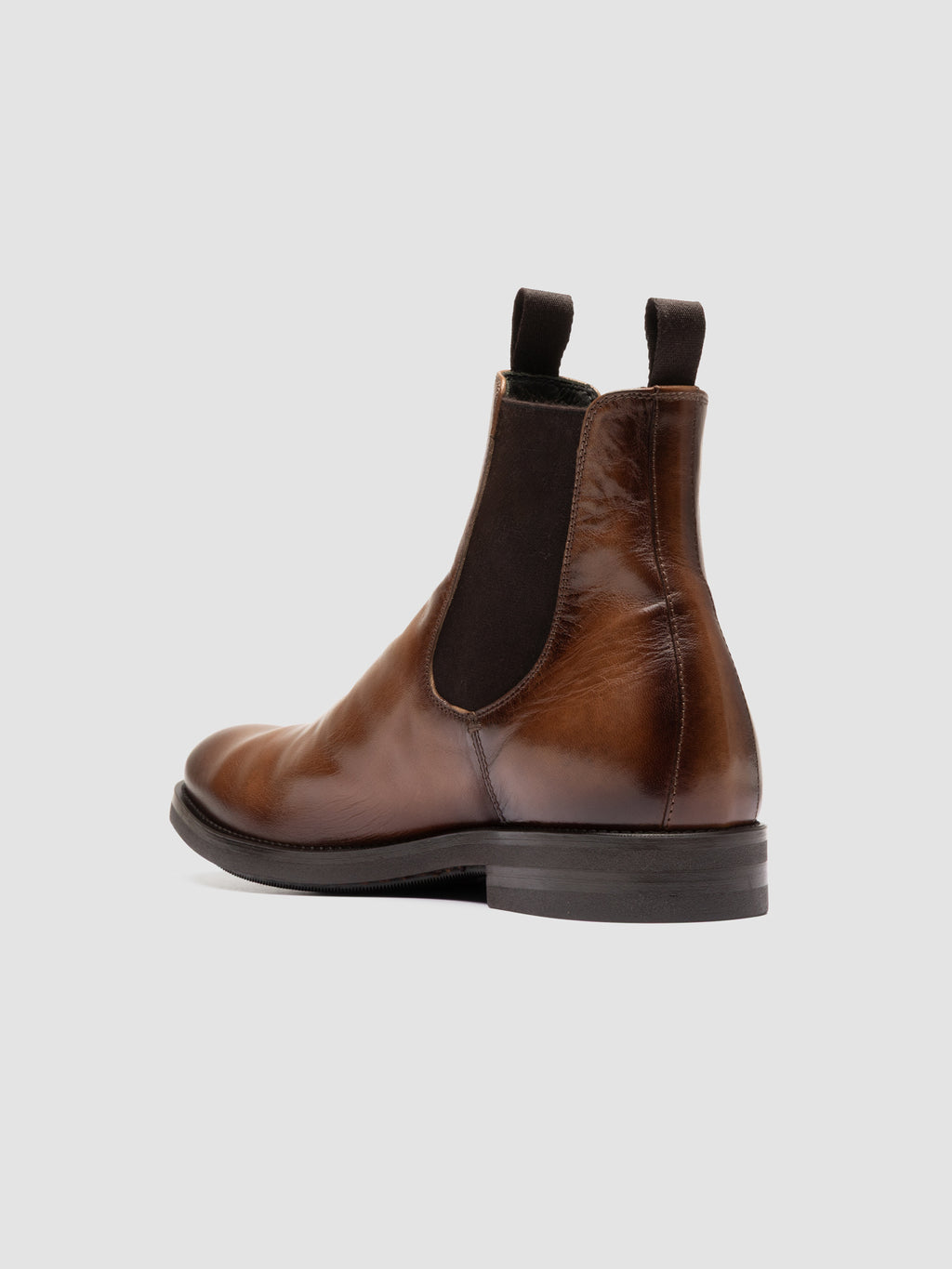 ACADEMIA 002 - Taupe Leather Chelsea Boots - image 4,side view