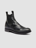 ACADEMIA 002 - Black Leather Chelsea Boots - thumb image 3,side view