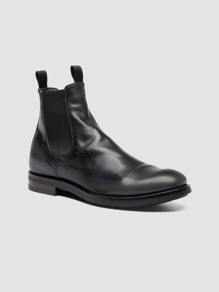 ACADEMIA 002 - Black Leather Chelsea Boots