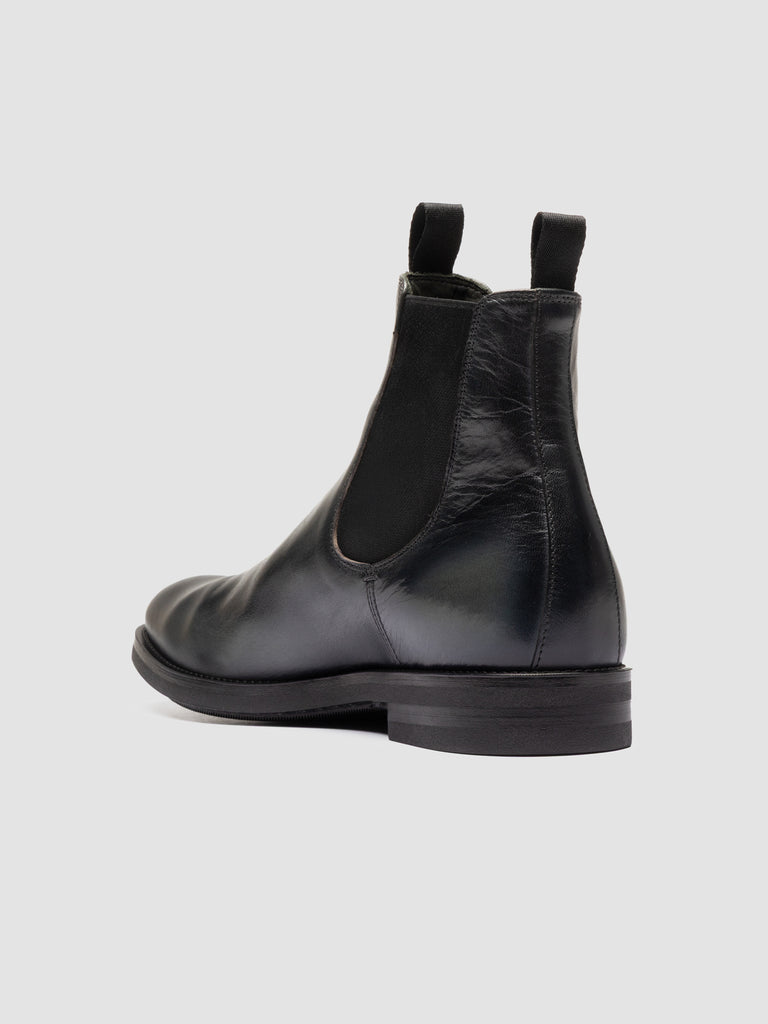 ACADEMIA 002 - Black Leather Chelsea Boots