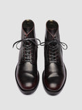ACADEMIA 003 - Burgundy Leather Lace Up Boots - thumb image 2,side view