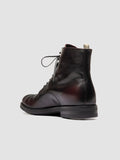 ACADEMIA 003 - Burgundy Leather Lace Up Boots - thumb image 4,side view