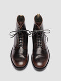 ACADEMIA 003 - Brown Leather Lace Up Boots - thumb image 2,side view
