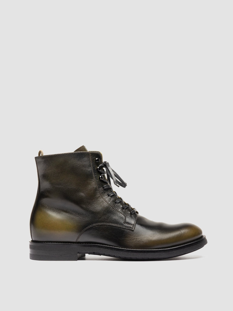 ACADEMIA 003 - Black Leather Lace Up Boots