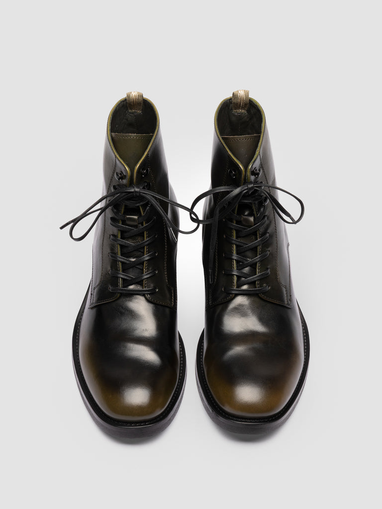 ACADEMIA 003 - Black Leather Lace Up Boots