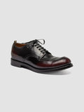 ADMIRAL 013 - Burgunderrote Derby-Schuhe aus Leder - thumb image 3,side view