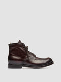 ADMIRAL 014 - Burgundy Leather Lace Up Boots - thumb image 1,side view